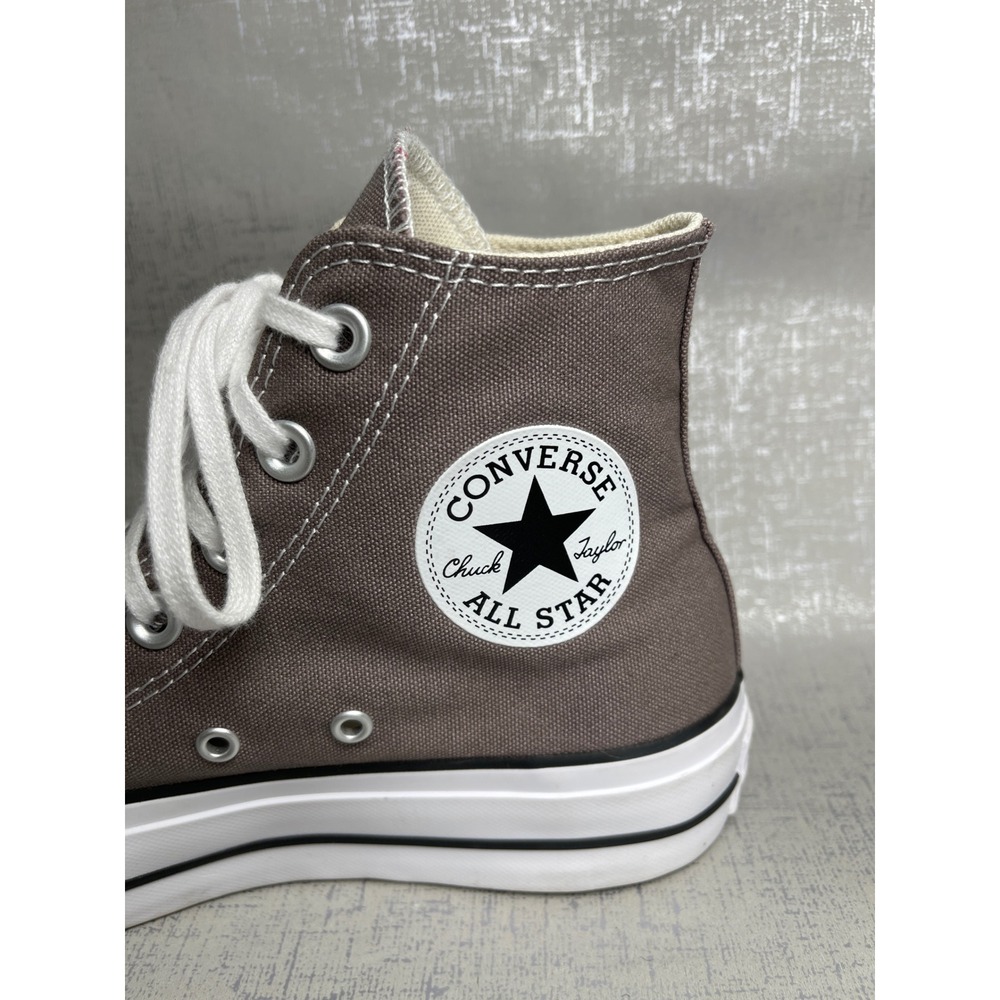 Converse Chuck Taylor All Star Lift Platform High Top Grey Canvas A12309F Size 7 - Picture 3 of 9